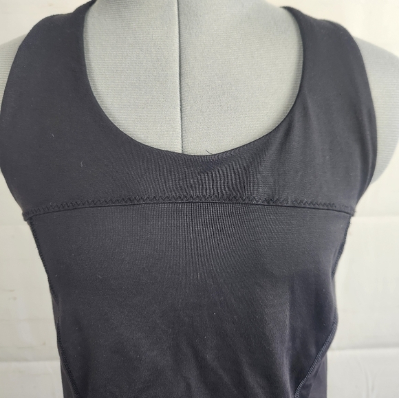 Lululemon Girly Active Peplum Crisscross Back Medium Support Tank Top Black 6 - Picture 5 of 15